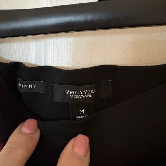 Simply Vera Vera Wang Black Skinny Pants - Picture 2 of 3